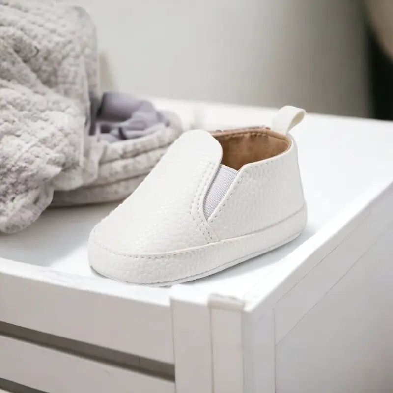 Baskets montantes en cuir pour bébé