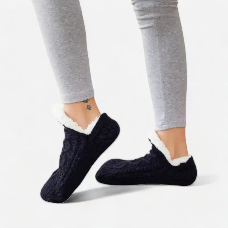 Chaussons chaussettes basses antidérapantes pour adulte