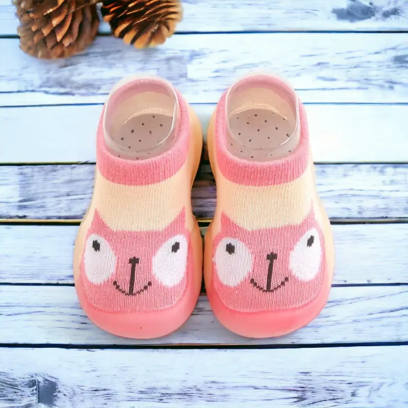 Chaussons chaussettes basses antidérapantes pour bébé