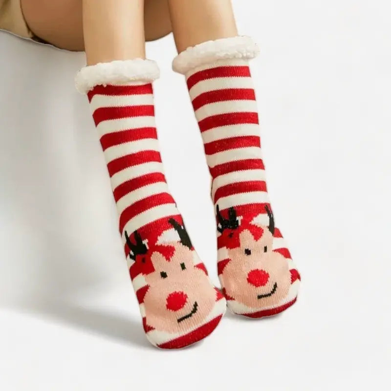 Chaussons chaussettes de Noël