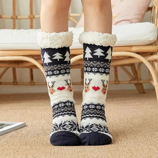 Chaussons chaussettes de Noël