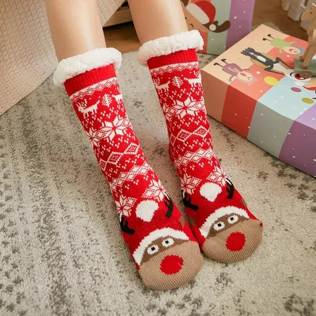 Chaussons chaussettes de Noël