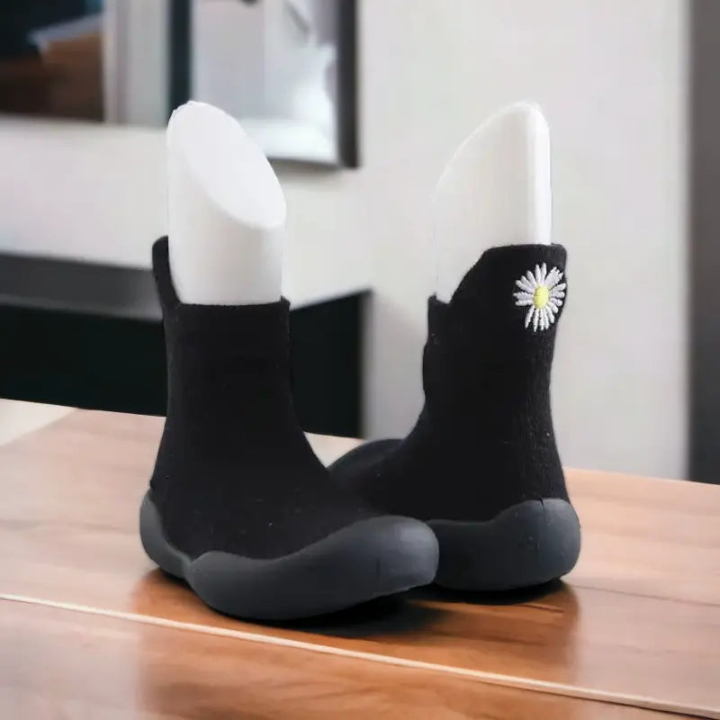 Chaussons chaussettes hautes antidérapantes pour bébé