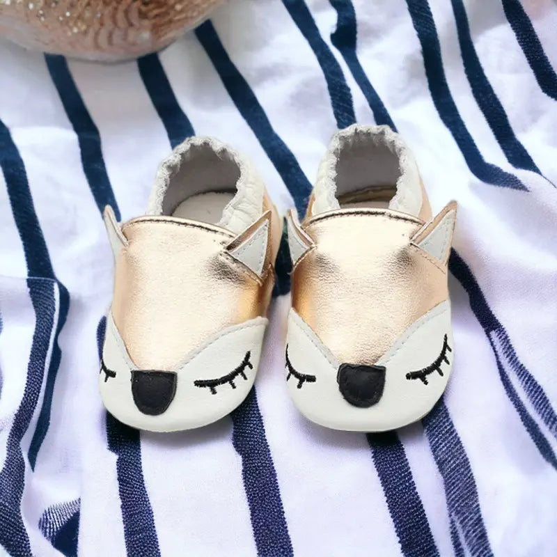 Chaussons en cuir pour bébé