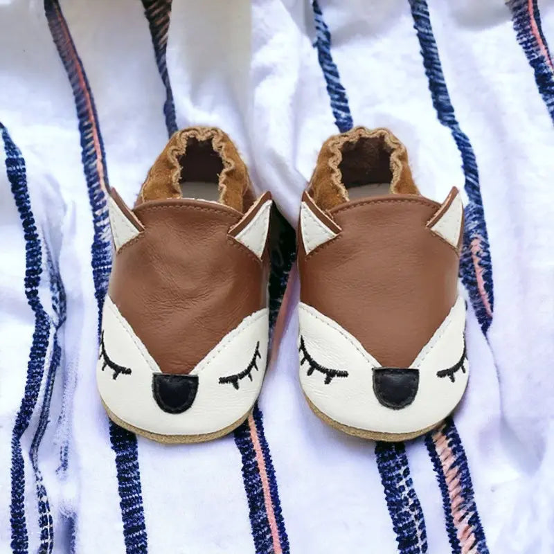 Chaussons en cuir pour bébé