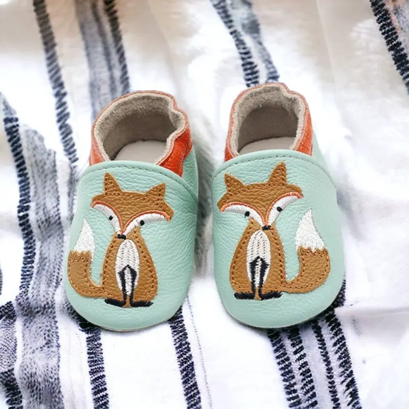 Chaussons en cuir pour bébé