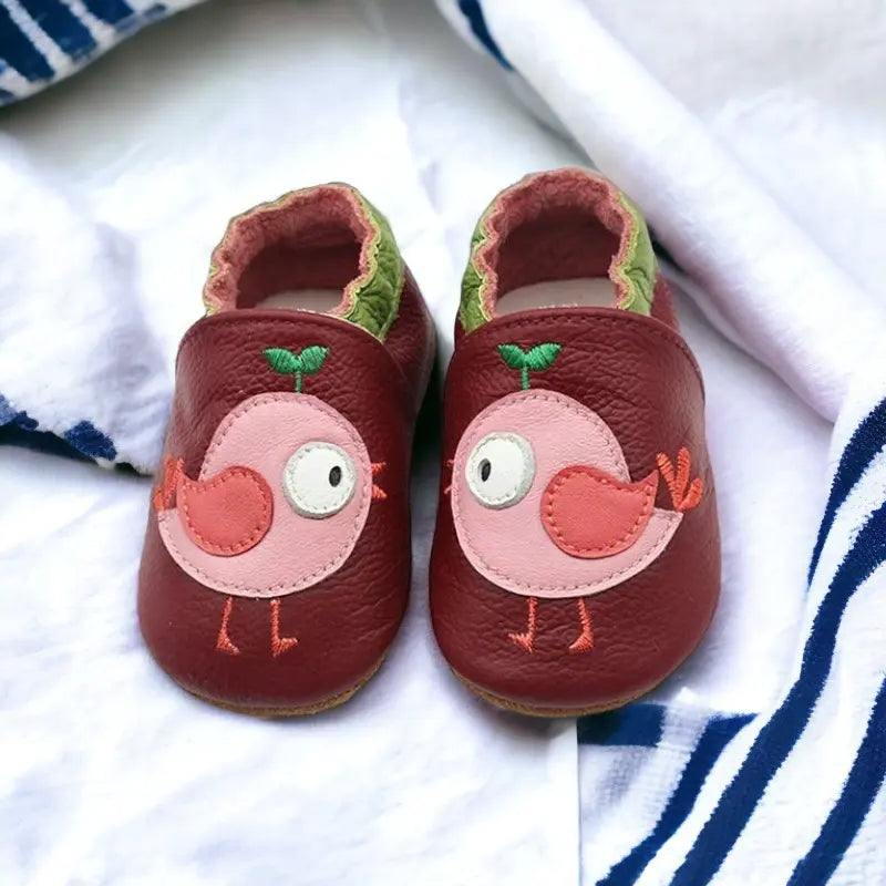 Chaussons en cuir pour bébé