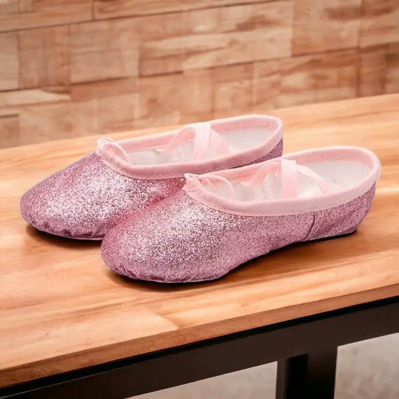 Chaussons de danse brillants pour enfant