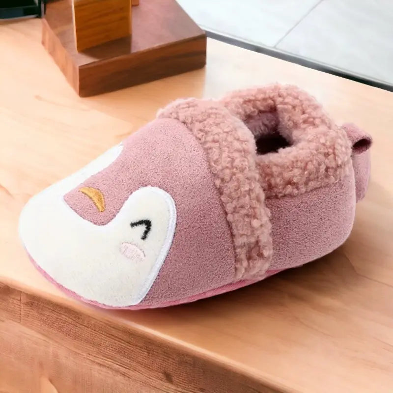 Chaussons chauds animaux pour bébé