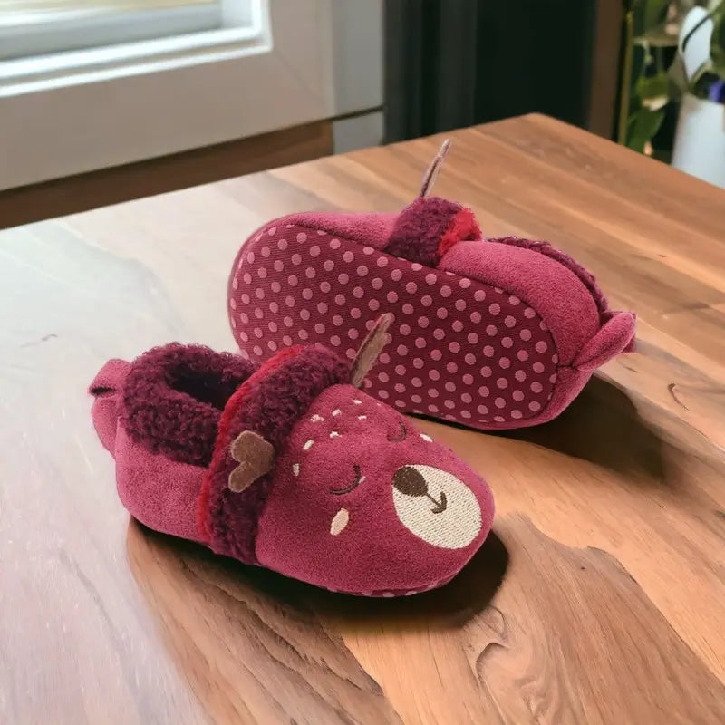 Chaussons chauds animaux pour bébé