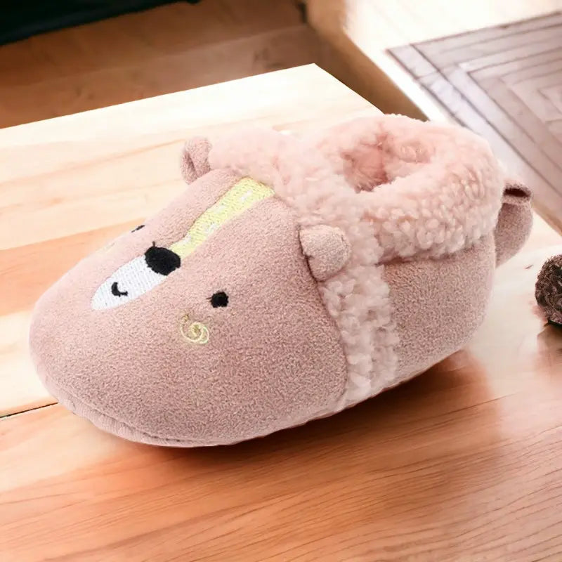 Chaussons chauds animaux pour bébé