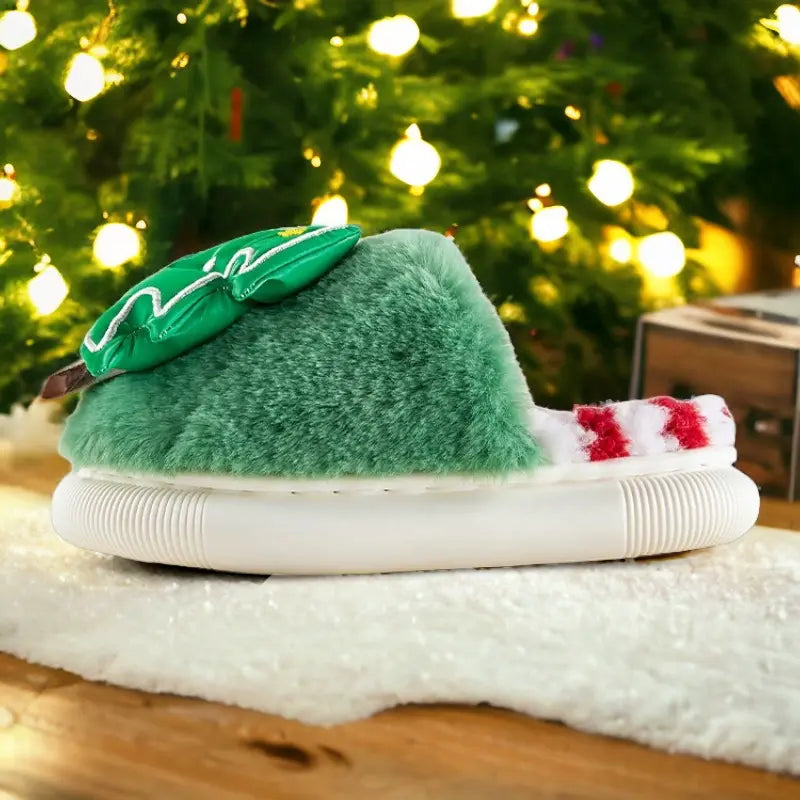 Chaussons de Noël fourrés pour enfant