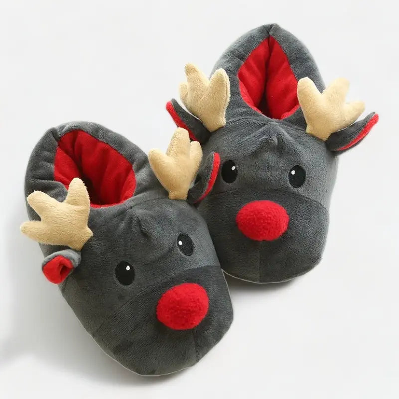 Chaussons de noël renne