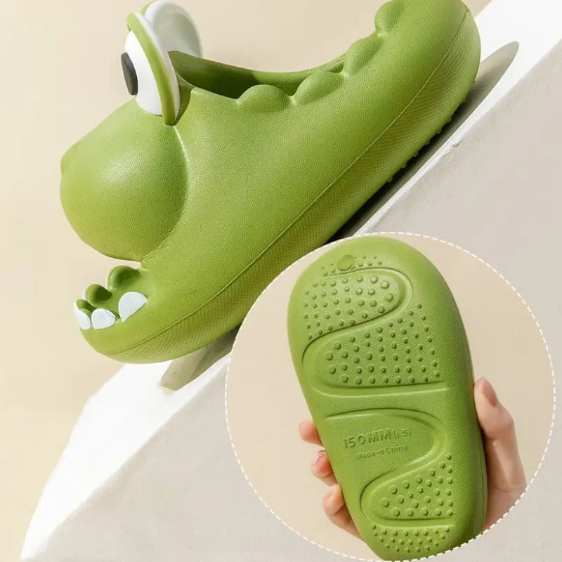 Claquettes tête de dinosaure pour enfant