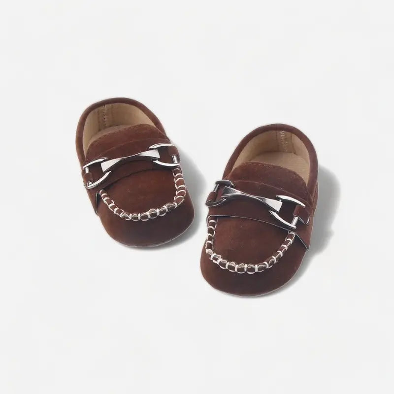 Mocassins en daim pour bébé